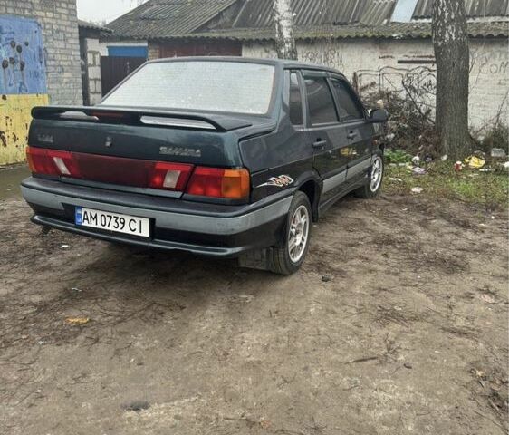 Зеленый ВАЗ 2115 Самара, объемом двигателя 1.6 л и пробегом 181 тыс. км за 1800 $, фото 2 на Automoto.ua