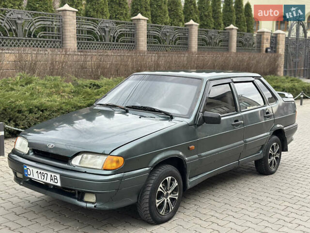 Зеленый ВАЗ 2115 Самара, объемом двигателя 1.6 л и пробегом 205 тыс. км за 1250 $, фото 1 на Automoto.ua