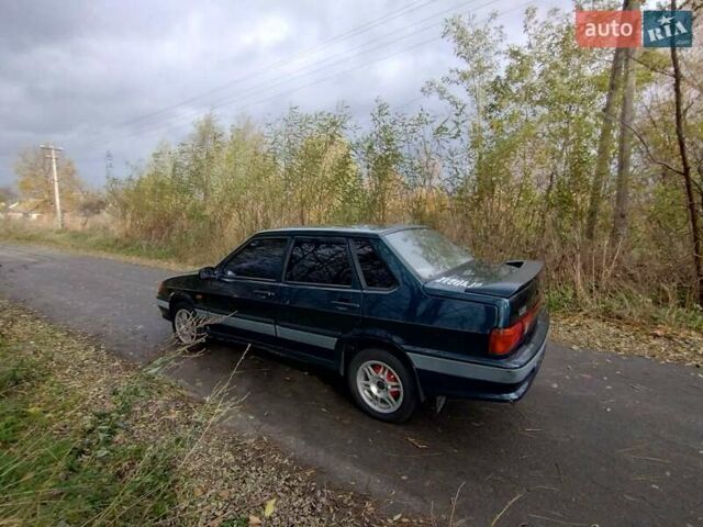 Зеленый ВАЗ 2115 Самара, объемом двигателя 1.6 л и пробегом 225 тыс. км за 1650 $, фото 3 на Automoto.ua