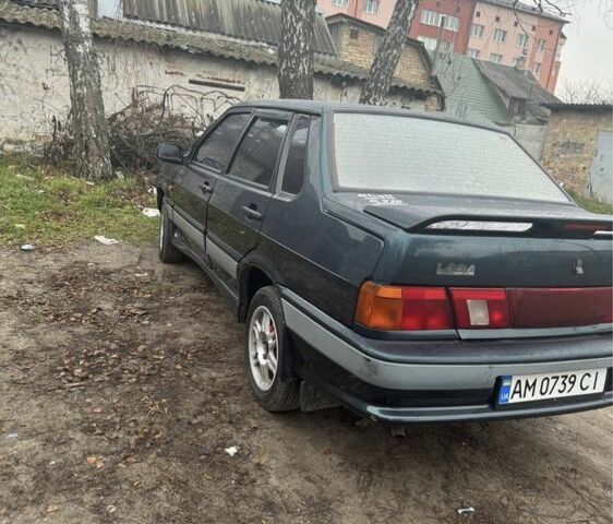 Зеленый ВАЗ 2115 Самара, объемом двигателя 1.6 л и пробегом 181 тыс. км за 1800 $, фото 3 на Automoto.ua