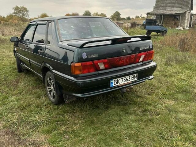 Зеленый ВАЗ 2115 Самара, объемом двигателя 1.6 л и пробегом 214 тыс. км за 1700 $, фото 3 на Automoto.ua