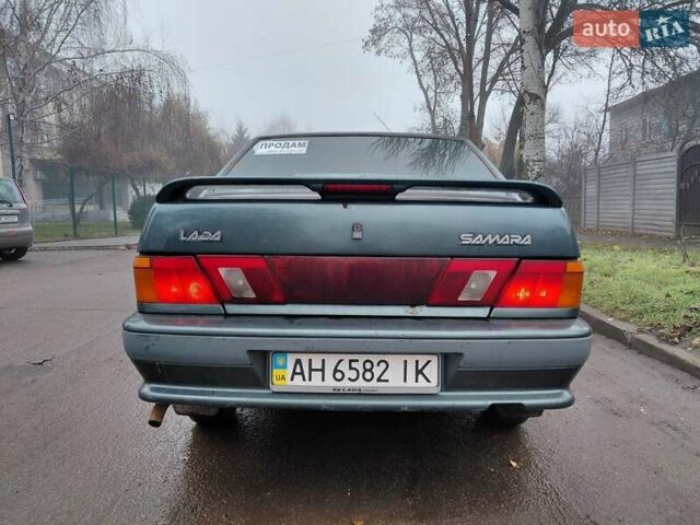 Зеленый ВАЗ 2115 Самара, объемом двигателя 1.6 л и пробегом 133 тыс. км за 1950 $, фото 6 на Automoto.ua