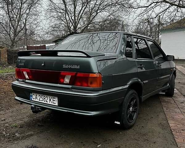 Зеленый ВАЗ 2115 Самара, объемом двигателя 1.6 л и пробегом 140 тыс. км за 3200 $, фото 1 на Automoto.ua