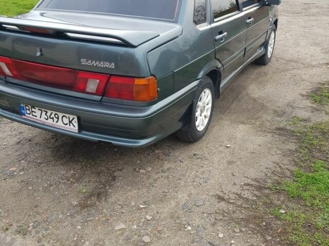 Зеленый ВАЗ 2115 Самара, объемом двигателя 1.6 л и пробегом 195 тыс. км за 1450 $, фото 7 на Automoto.ua