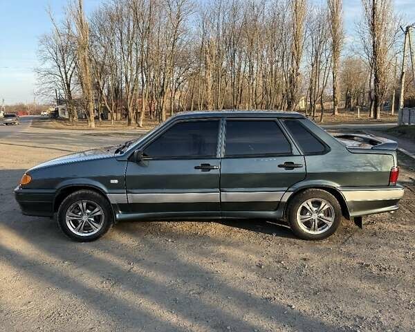 Зеленый ВАЗ 2115 Самара, объемом двигателя 1.6 л и пробегом 170 тыс. км за 2500 $, фото 2 на Automoto.ua