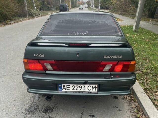 Зеленый ВАЗ 2115 Самара, объемом двигателя 1.6 л и пробегом 131 тыс. км за 1300 $, фото 3 на Automoto.ua