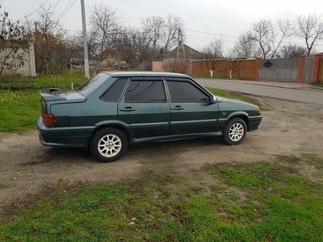 Зеленый ВАЗ 2115 Самара, объемом двигателя 1.6 л и пробегом 195 тыс. км за 1450 $, фото 2 на Automoto.ua