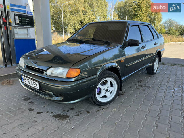 Зеленый ВАЗ 2115 Самара, объемом двигателя 1.6 л и пробегом 150 тыс. км за 2300 $, фото 1 на Automoto.ua