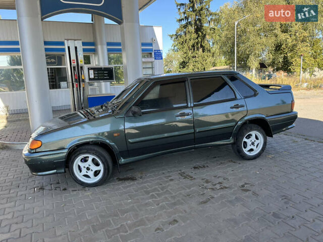 Зеленый ВАЗ 2115 Самара, объемом двигателя 1.6 л и пробегом 150 тыс. км за 2300 $, фото 3 на Automoto.ua