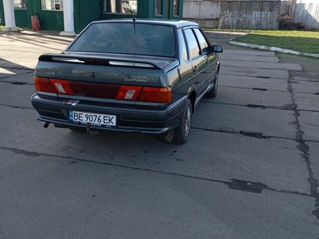 Зеленый ВАЗ 2115 Самара, объемом двигателя 1.6 л и пробегом 142 тыс. км за 2300 $, фото 4 на Automoto.ua