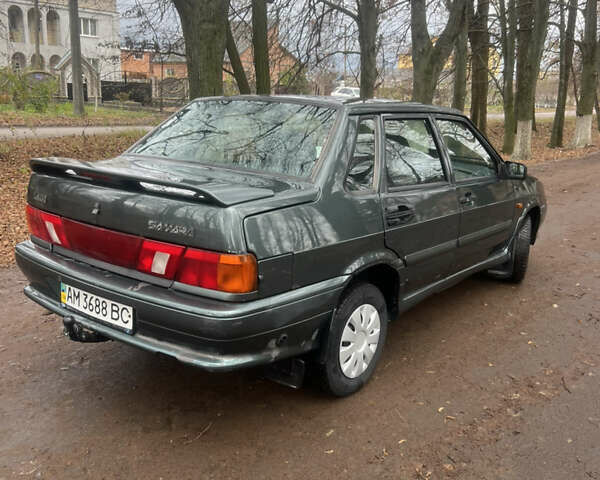 Зеленый ВАЗ 2115 Самара, объемом двигателя 1.6 л и пробегом 160 тыс. км за 2350 $, фото 4 на Automoto.ua