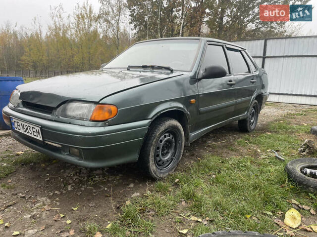 Зеленый ВАЗ 2115 Самара, объемом двигателя 1.6 л и пробегом 200 тыс. км за 1350 $, фото 4 на Automoto.ua