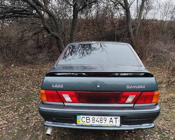 Зеленый ВАЗ 2115 Самара, объемом двигателя 1.6 л и пробегом 108 тыс. км за 2400 $, фото 6 на Automoto.ua