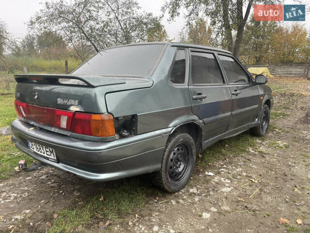 Зеленый ВАЗ 2115 Самара, объемом двигателя 1.6 л и пробегом 200 тыс. км за 1350 $, фото 2 на Automoto.ua