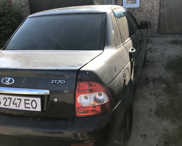 Черный ВАЗ 2170 Priora, объемом двигателя 1.6 л и пробегом 345 тыс. км за 1350 $, фото 4 на Automoto.ua