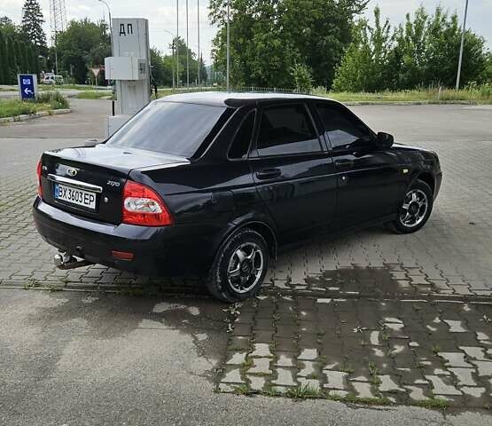 Черный ВАЗ 2170 Priora, объемом двигателя 1.6 л и пробегом 200 тыс. км за 1601 $, фото 1 на Automoto.ua