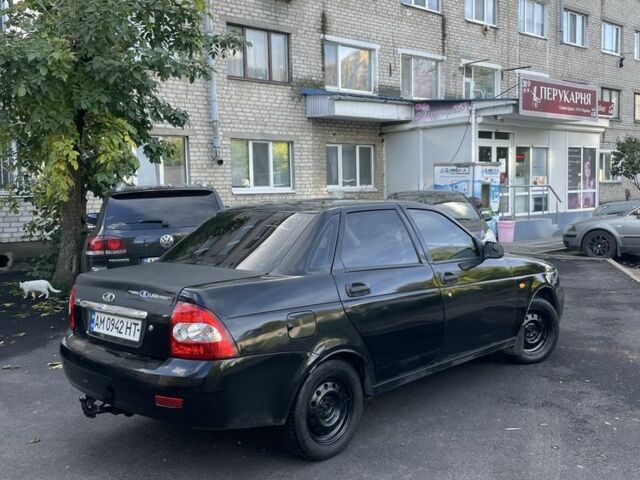 Черный ВАЗ 2170 Priora, объемом двигателя 1.6 л и пробегом 230 тыс. км за 1699 $, фото 4 на Automoto.ua