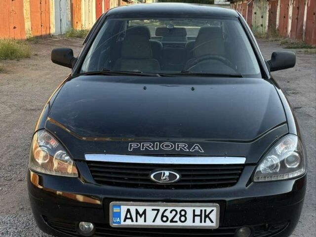 Чорний ВАЗ 2170 Priora, об'ємом двигуна 1.6 л та пробігом 198 тис. км за 2450 $, фото 2 на Automoto.ua
