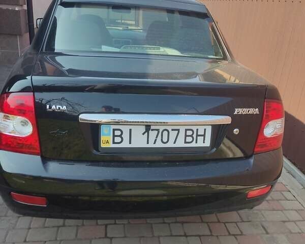 Чорний ВАЗ 2170 Priora, об'ємом двигуна 1.6 л та пробігом 186 тис. км за 4100 $, фото 1 на Automoto.ua