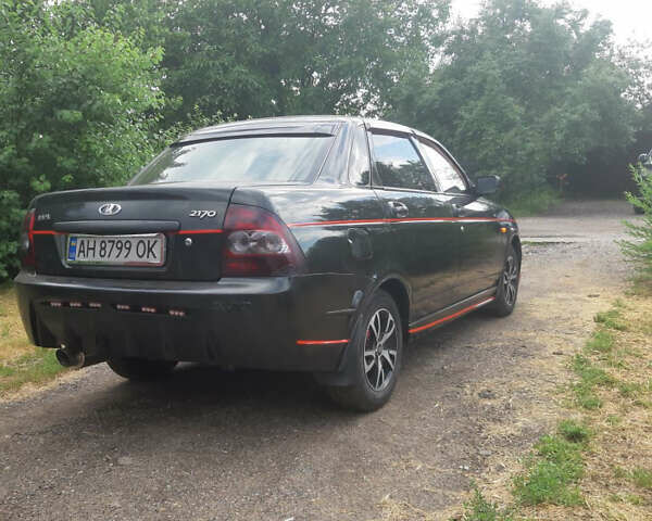Черный ВАЗ 2170 Priora, объемом двигателя 1.6 л и пробегом 155 тыс. км за 3200 $, фото 7 на Automoto.ua