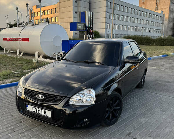 Черный ВАЗ 2170 Priora, объемом двигателя 1.6 л и пробегом 160 тыс. км за 5500 $, фото 1 на Automoto.ua