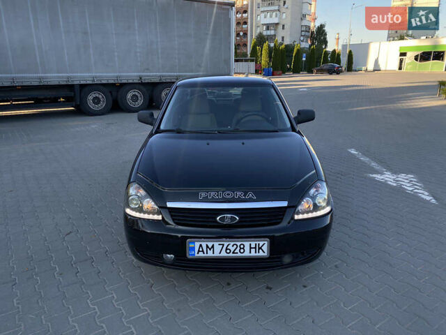 Черный ВАЗ 2170 Priora, объемом двигателя 1.6 л и пробегом 202 тыс. км за 2400 $, фото 1 на Automoto.ua