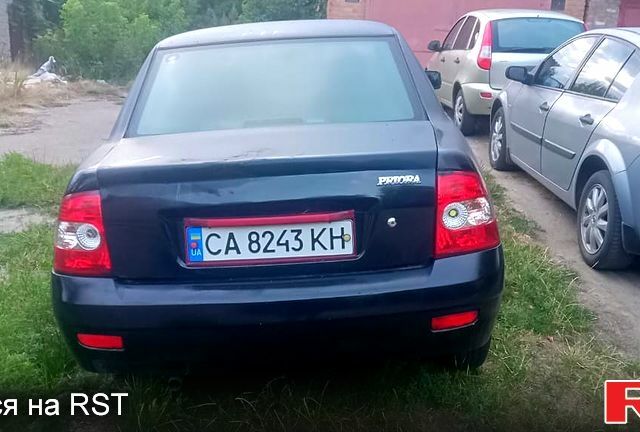Черный ВАЗ 2170 Priora, объемом двигателя 1.6 л и пробегом 220 тыс. км за 1600 $, фото 2 на Automoto.ua