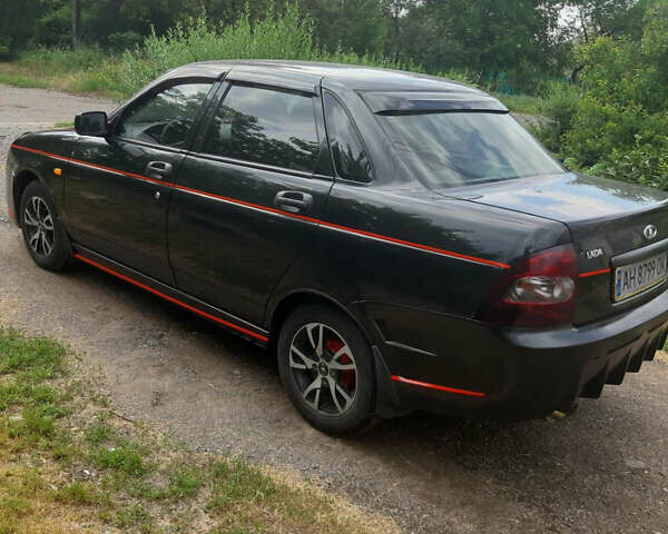 Черный ВАЗ 2170 Priora, объемом двигателя 1.6 л и пробегом 155 тыс. км за 3200 $, фото 4 на Automoto.ua