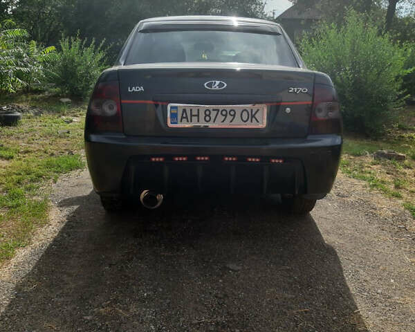 Черный ВАЗ 2170 Priora, объемом двигателя 1.6 л и пробегом 155 тыс. км за 3200 $, фото 6 на Automoto.ua