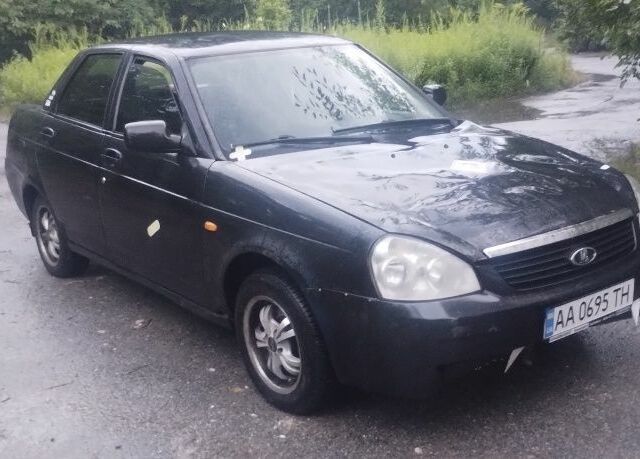 Черный ВАЗ 2170 Priora, объемом двигателя 1.6 л и пробегом 193 тыс. км за 1300 $, фото 2 на Automoto.ua
