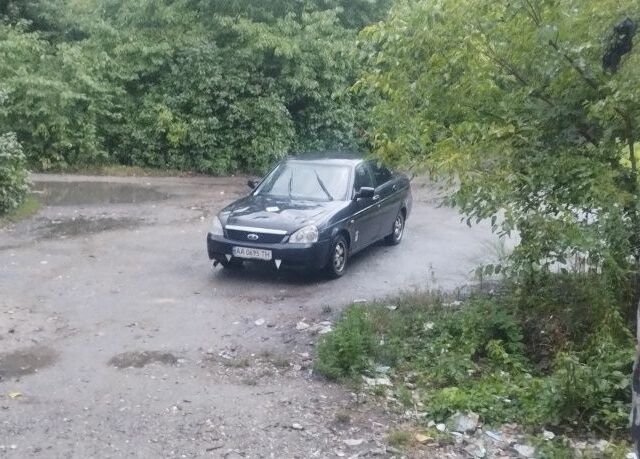 Черный ВАЗ 2170 Priora, объемом двигателя 1.6 л и пробегом 193 тыс. км за 1300 $, фото 4 на Automoto.ua