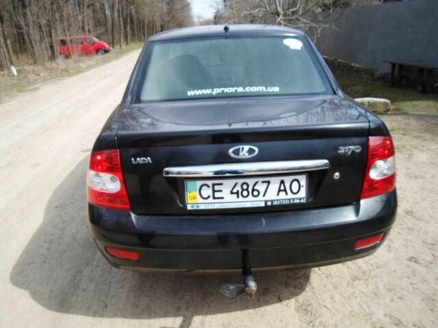 Черный ВАЗ 2170 Priora, объемом двигателя 1.6 л и пробегом 98 тыс. км за 2650 $, фото 2 на Automoto.ua