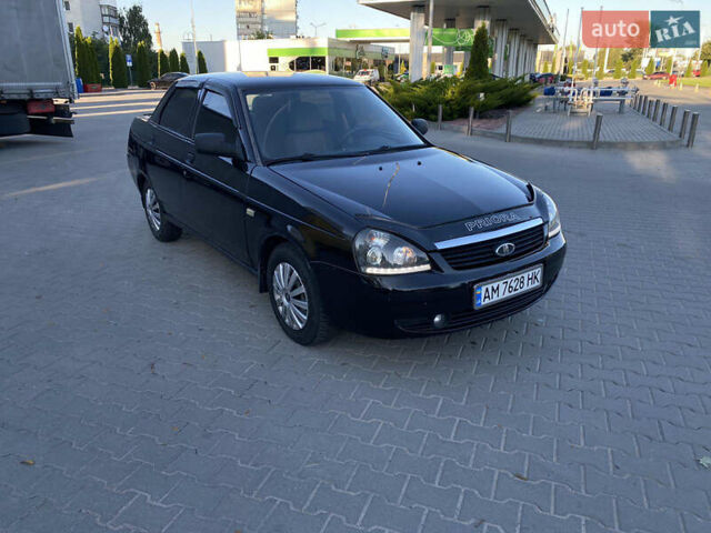 Черный ВАЗ 2170 Priora, объемом двигателя 1.6 л и пробегом 202 тыс. км за 2400 $, фото 2 на Automoto.ua