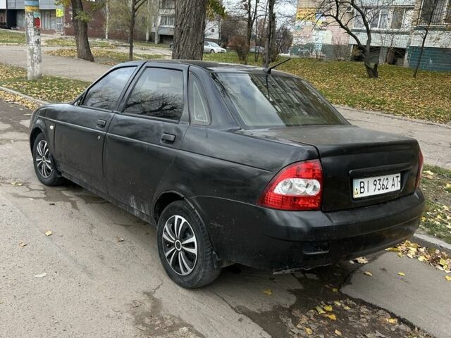 Черный ВАЗ 2170 Priora, объемом двигателя 1.6 л и пробегом 200 тыс. км за 900 $, фото 1 на Automoto.ua
