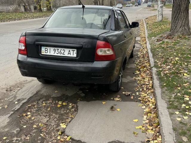 Черный ВАЗ 2170 Priora, объемом двигателя 1.6 л и пробегом 200 тыс. км за 900 $, фото 2 на Automoto.ua