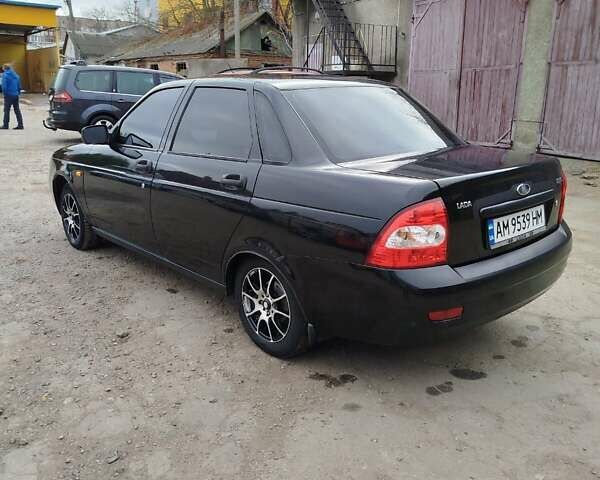 Чорний ВАЗ 2170 Priora, об'ємом двигуна 1.6 л та пробігом 172 тис. км за 3800 $, фото 2 на Automoto.ua