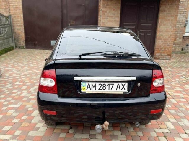 Черный ВАЗ 2170 Priora, объемом двигателя 1.6 л и пробегом 122 тыс. км за 3200 $, фото 4 на Automoto.ua