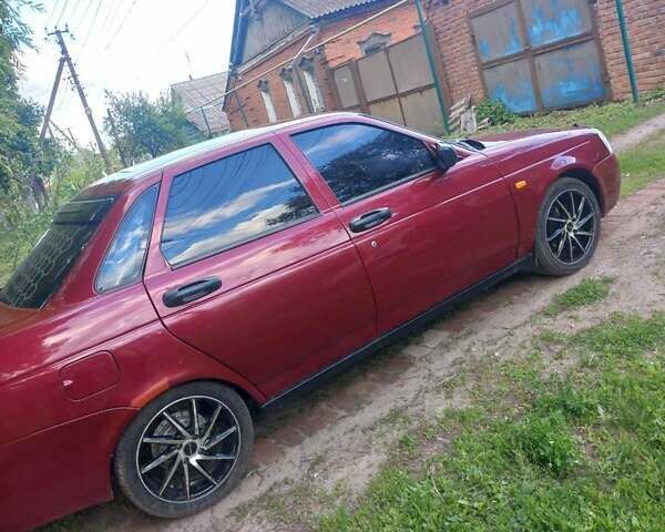 Красный ВАЗ 2170 Priora, объемом двигателя 1.6 л и пробегом 178 тыс. км за 2800 $, фото 4 на Automoto.ua