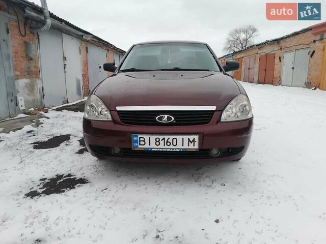 Красный ВАЗ 2170 Priora, объемом двигателя 1.6 л и пробегом 320 тыс. км за 2500 $, фото 3 на Automoto.ua