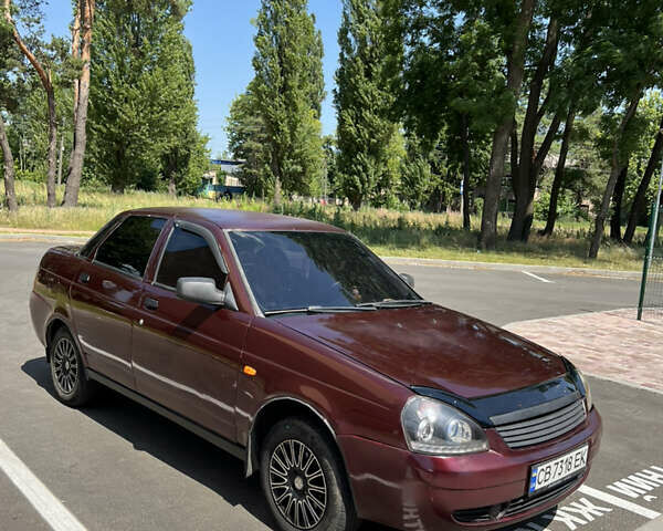 Красный ВАЗ 2170 Priora, объемом двигателя 1.6 л и пробегом 230 тыс. км за 1900 $, фото 5 на Automoto.ua