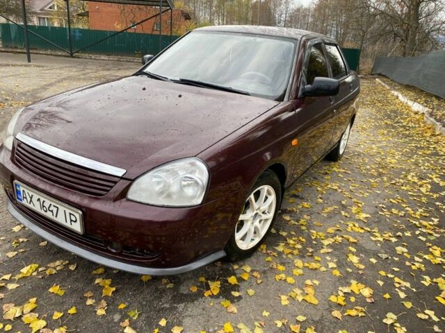 Красный ВАЗ 2170 Priora, объемом двигателя 1.6 л и пробегом 190 тыс. км за 2800 $, фото 4 на Automoto.ua