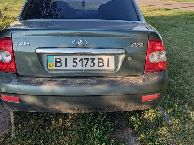 Зеленый ВАЗ 2170 Priora, объемом двигателя 1.6 л и пробегом 125 тыс. км за 1600 $, фото 2 на Automoto.ua