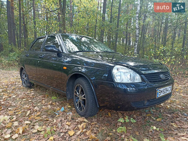 Черный ВАЗ 2172 Priora, объемом двигателя 1.6 л и пробегом 185 тыс. км за 3000 $, фото 2 на Automoto.ua