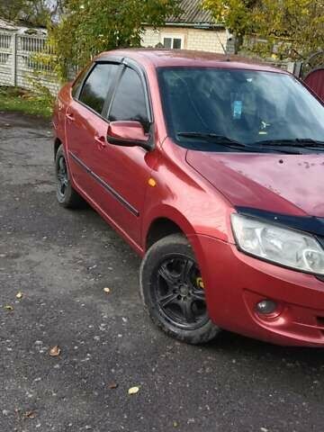 Красный ВАЗ 2190 Гранта, объемом двигателя 1.6 л и пробегом 155 тыс. км за 2550 $, фото 2 на Automoto.ua