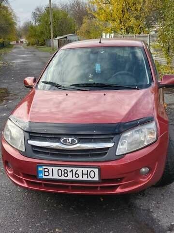 Красный ВАЗ 2190 Гранта, объемом двигателя 1.6 л и пробегом 155 тыс. км за 2550 $, фото 1 на Automoto.ua