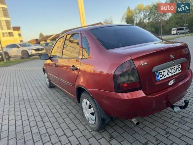 Красный ВАЗ Калина, объемом двигателя 1.6 л и пробегом 170 тыс. км за 1490 $, фото 6 на Automoto.ua