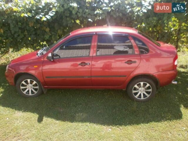 Красный ВАЗ Калина, объемом двигателя 1.6 л и пробегом 89 тыс. км за 2299 $, фото 1 на Automoto.ua
