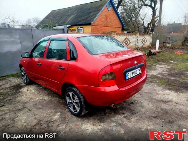 Красный ВАЗ Kalina, объемом двигателя 1.6 л и пробегом 100 тыс. км за 2100 $, фото 1 на Automoto.ua