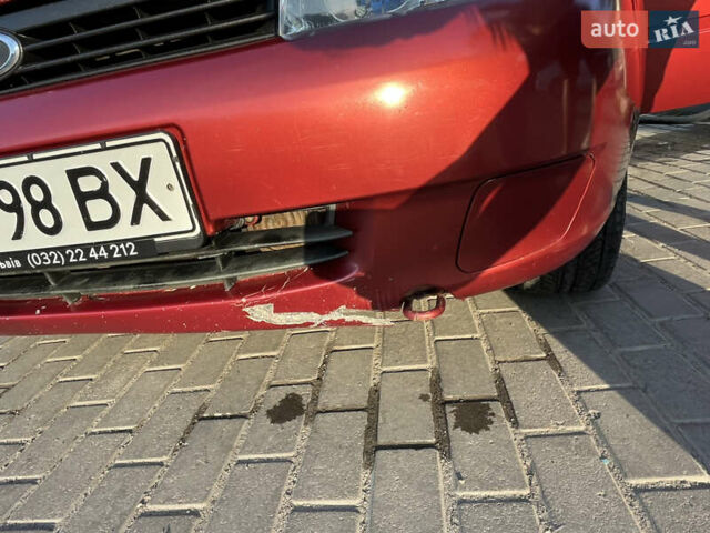Красный ВАЗ Калина, объемом двигателя 1.39 л и пробегом 217 тыс. км за 2200 $, фото 6 на Automoto.ua
