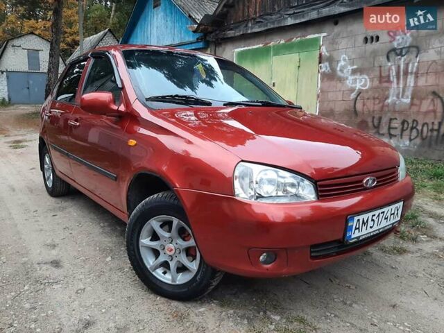 Красный ВАЗ Калина, объемом двигателя 1.6 л и пробегом 146 тыс. км за 2350 $, фото 2 на Automoto.ua